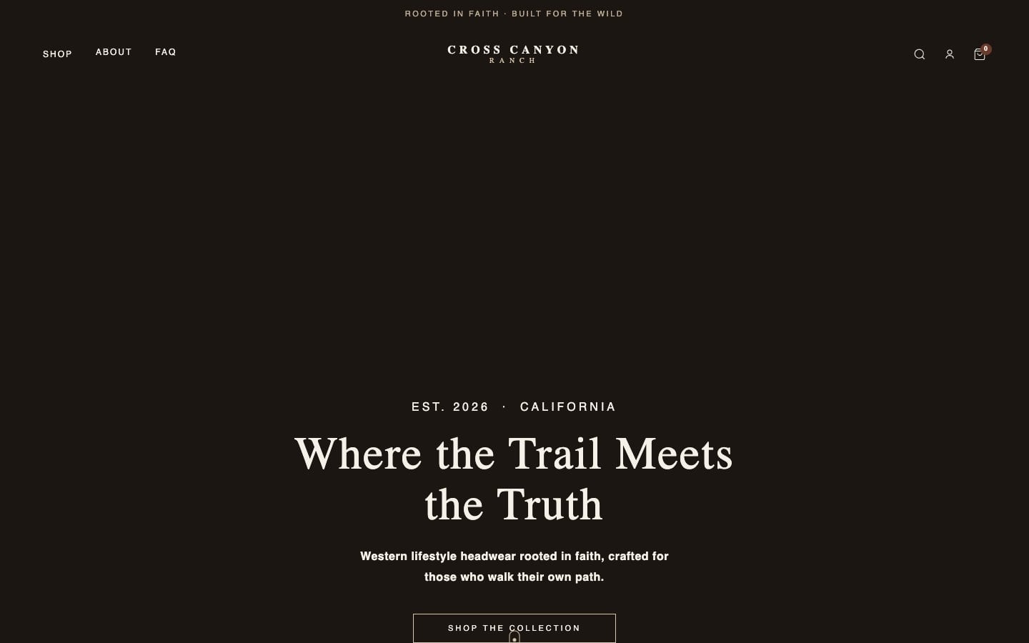Website we built for Cross Canyon Ranch