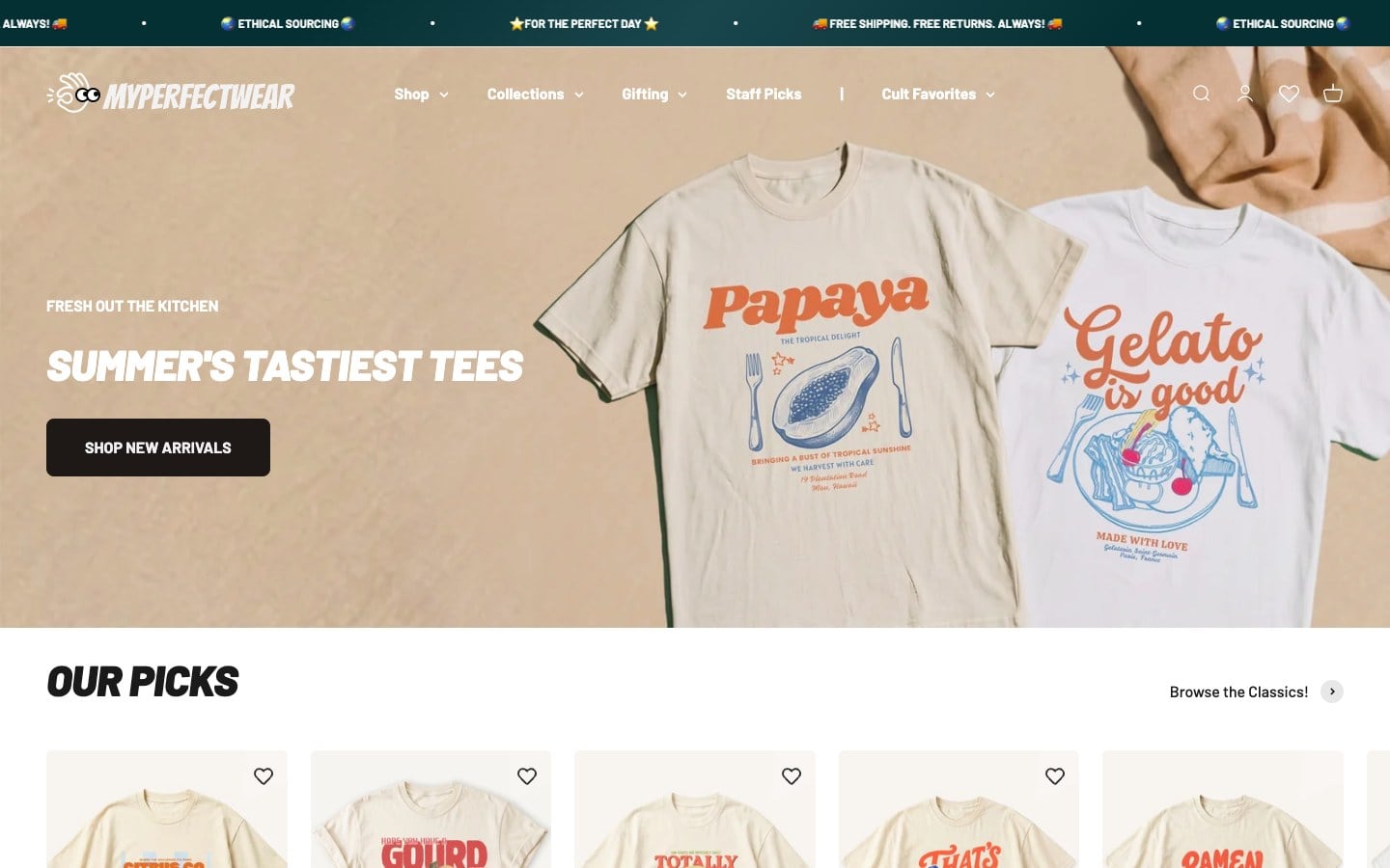 Website we built for My Perfect Wear