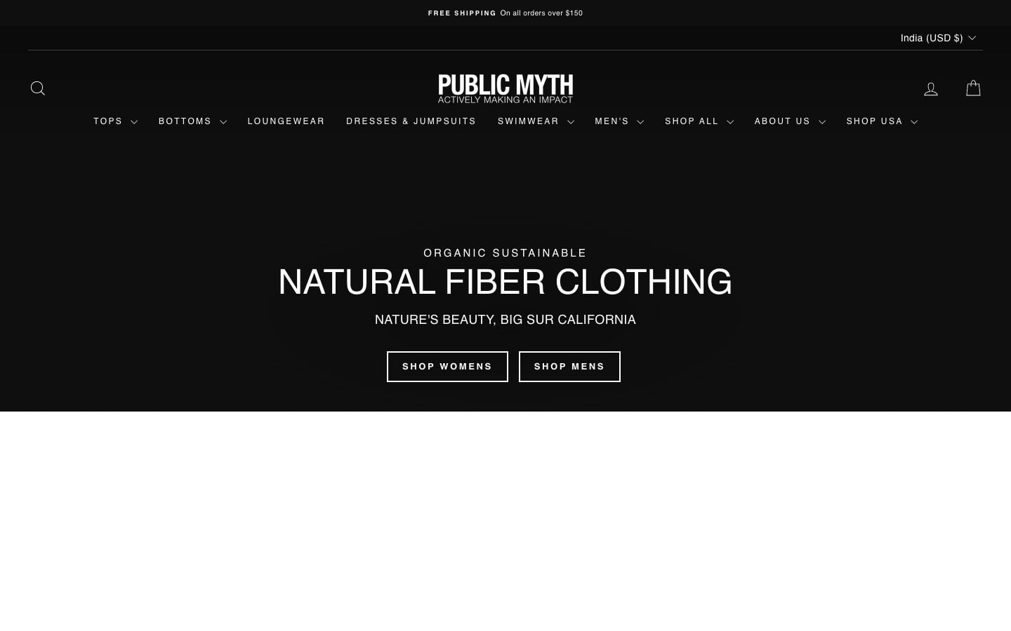 Website we built for Public Myth
